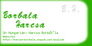 borbala harcsa business card